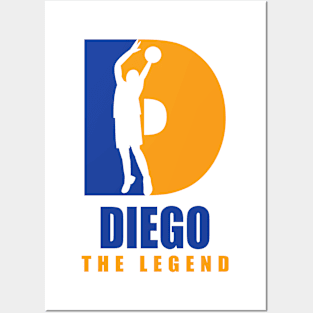 Diego Custom Player Basketball Your Name The Legend Posters and Art